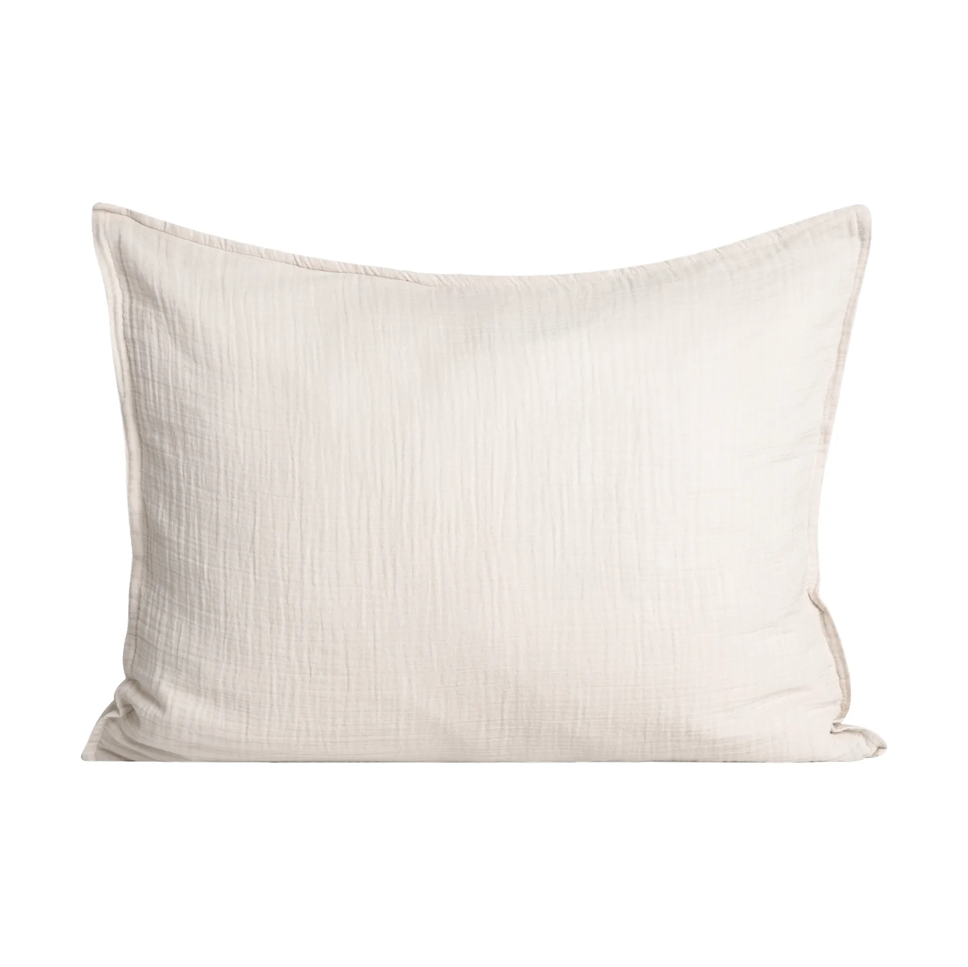 Eggshell Muslin kussensloop, 80x80 cm Garbo&Friends