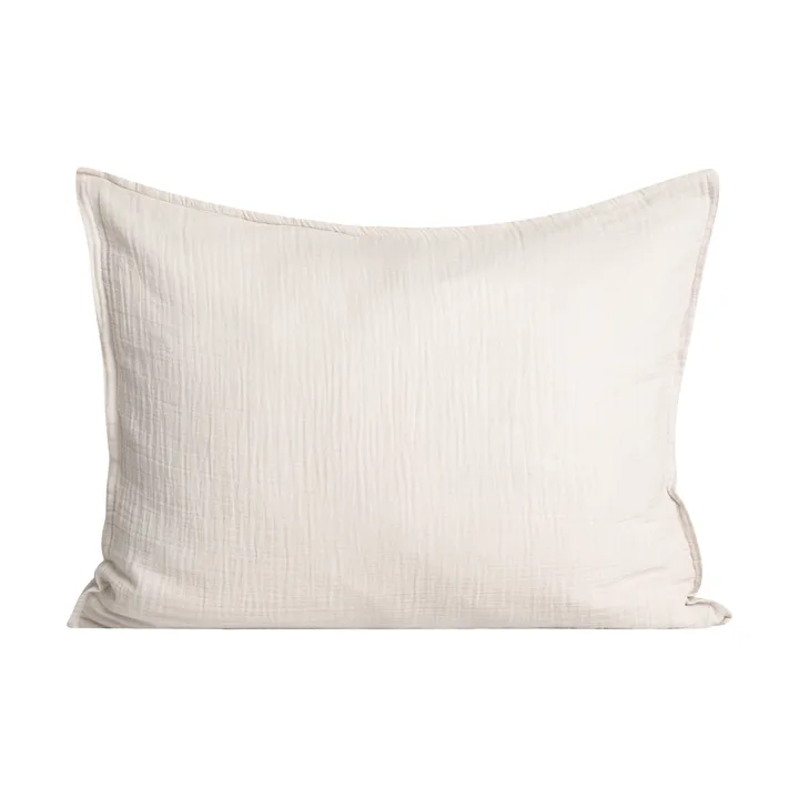Eggshell Muslin kussensloop - 80x80 cm - Garbo&Friends