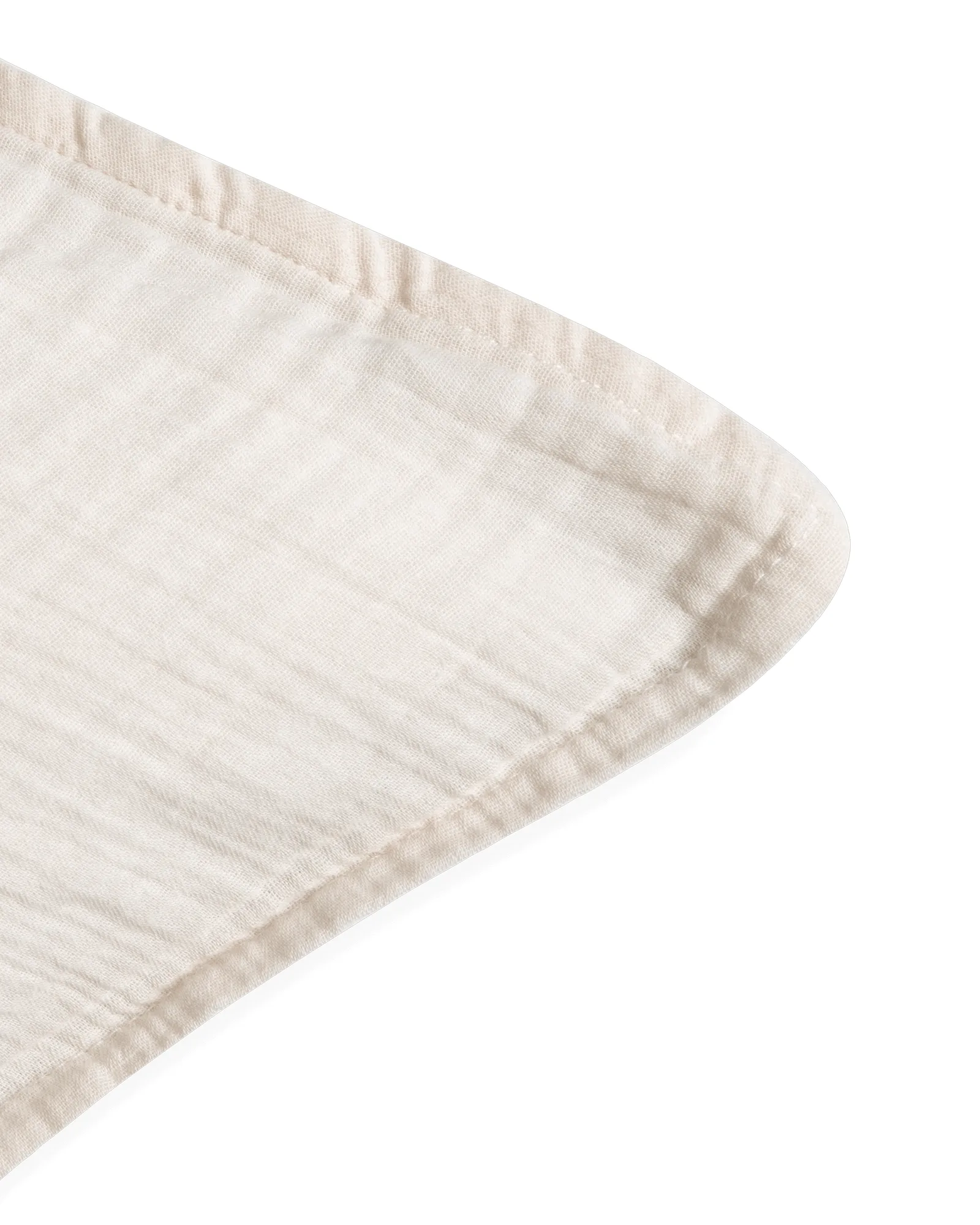 Eggshell Muslin kussensloop, 80x80 cm Garbo&Friends