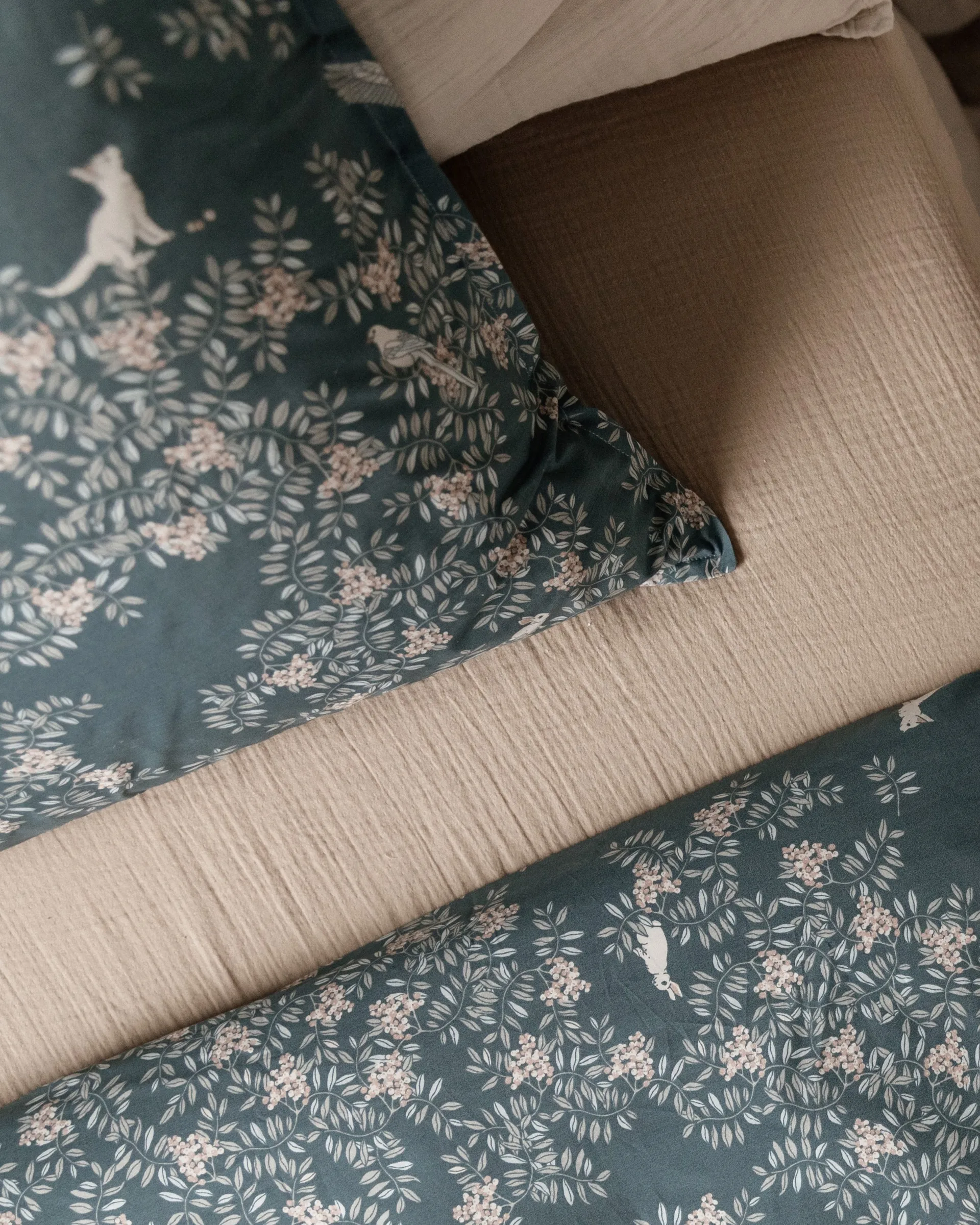 Fauna Forest beddengoedset, 140x200 cm/60x63 cm Garbo&Friends