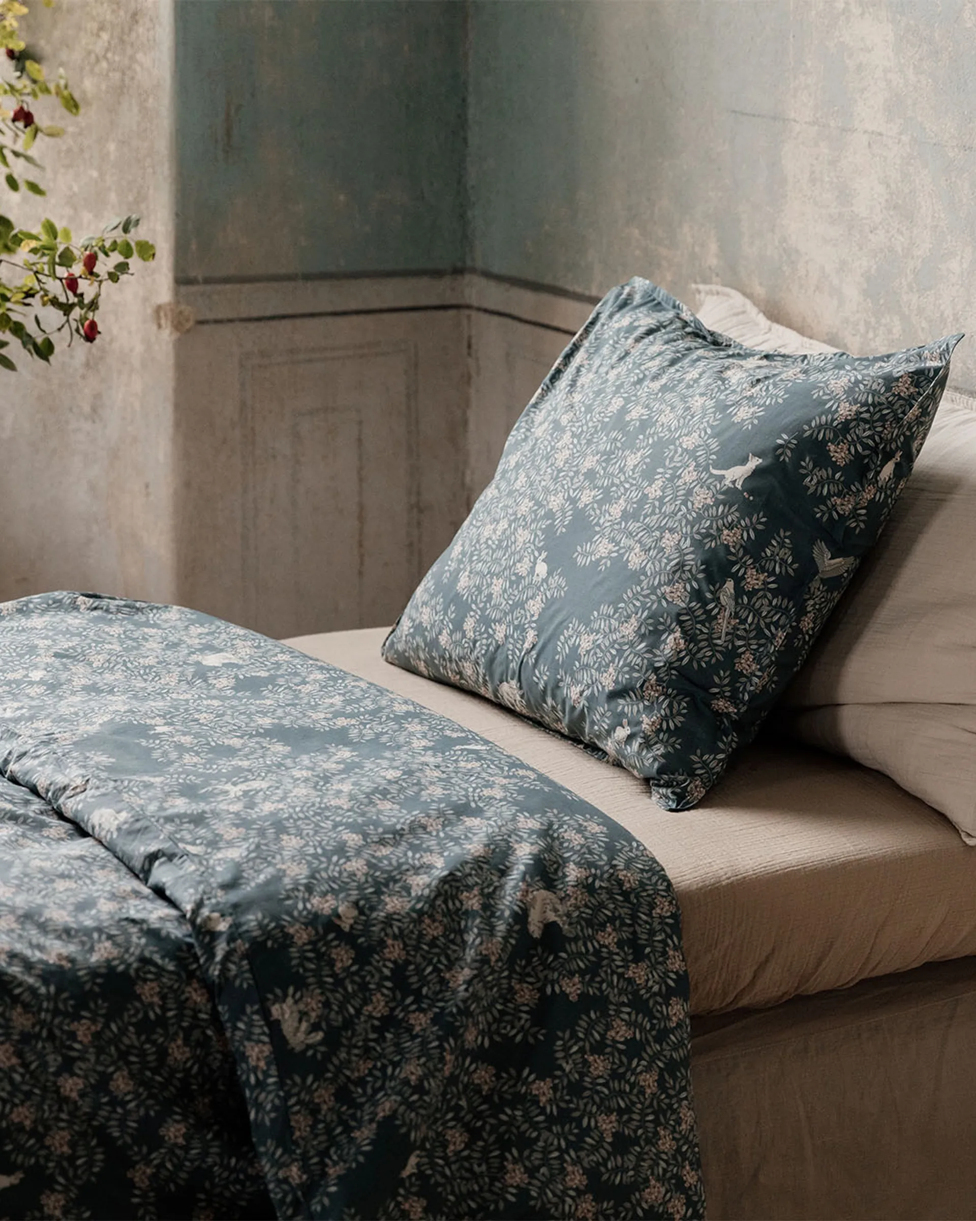 Fauna Forest beddengoedset, 140x200 cm/60x63 cm Garbo&Friends