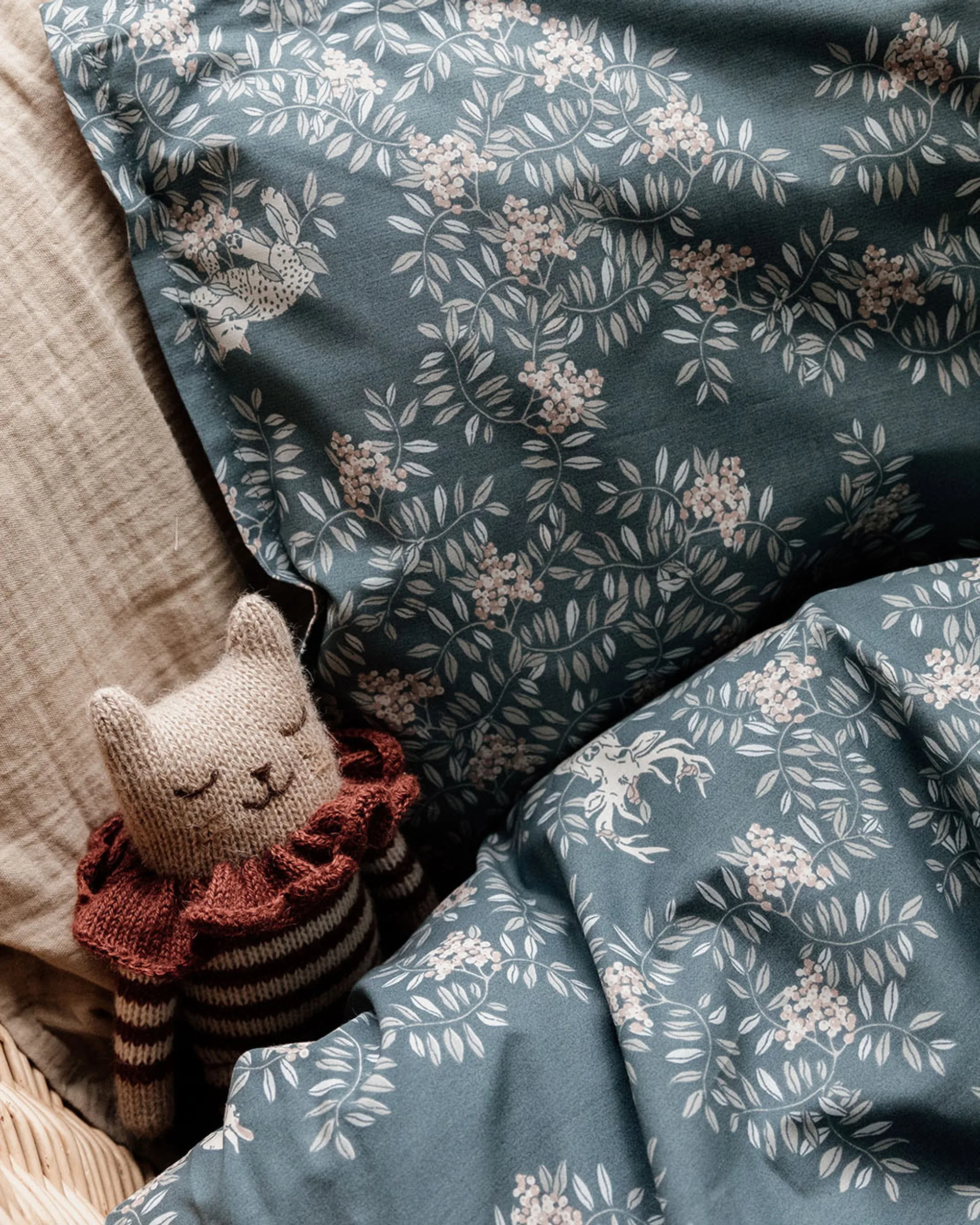 Fauna Forest beddengoedset baby, 70x100 cm/40x45 cm Garbo&Friends