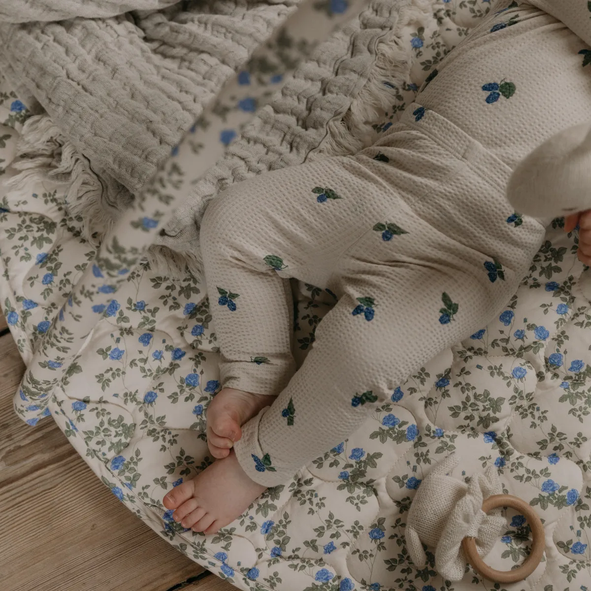 Fijne satijnen babygym, Ø90 cm Garbo&Friends