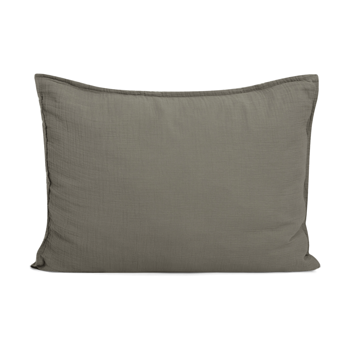 Garbo&Friends Geranium Muslin kussensloop 50x60 cm | Scandinavisch Interieur | Kussenslopen | Groen