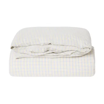 Gingham Sky Blue Muslin dekbedovertrek - 150x210 cm - Garbo&Friends