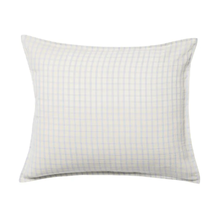 Gingham Sky Blue Muslin kussensloop - Sky 50x60 cm - Garbo&Friends