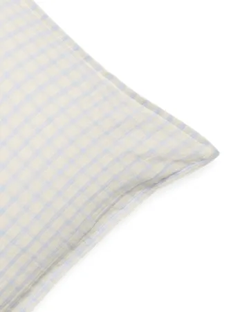 Gingham Sky Blue Muslin kussensloop - Sky 50x70 cm - Garbo&Friends