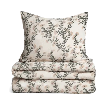 Honeysuckle Muslin beddengoedset - 150x210 cm/50x60 cm - Garbo&Friends