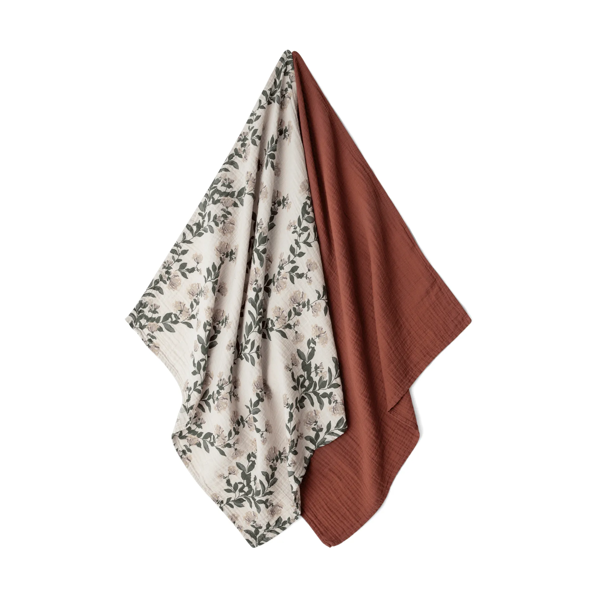 Honeysuckle Muslin deken klein 2-delig, 60x60 cm Garbo&Friends