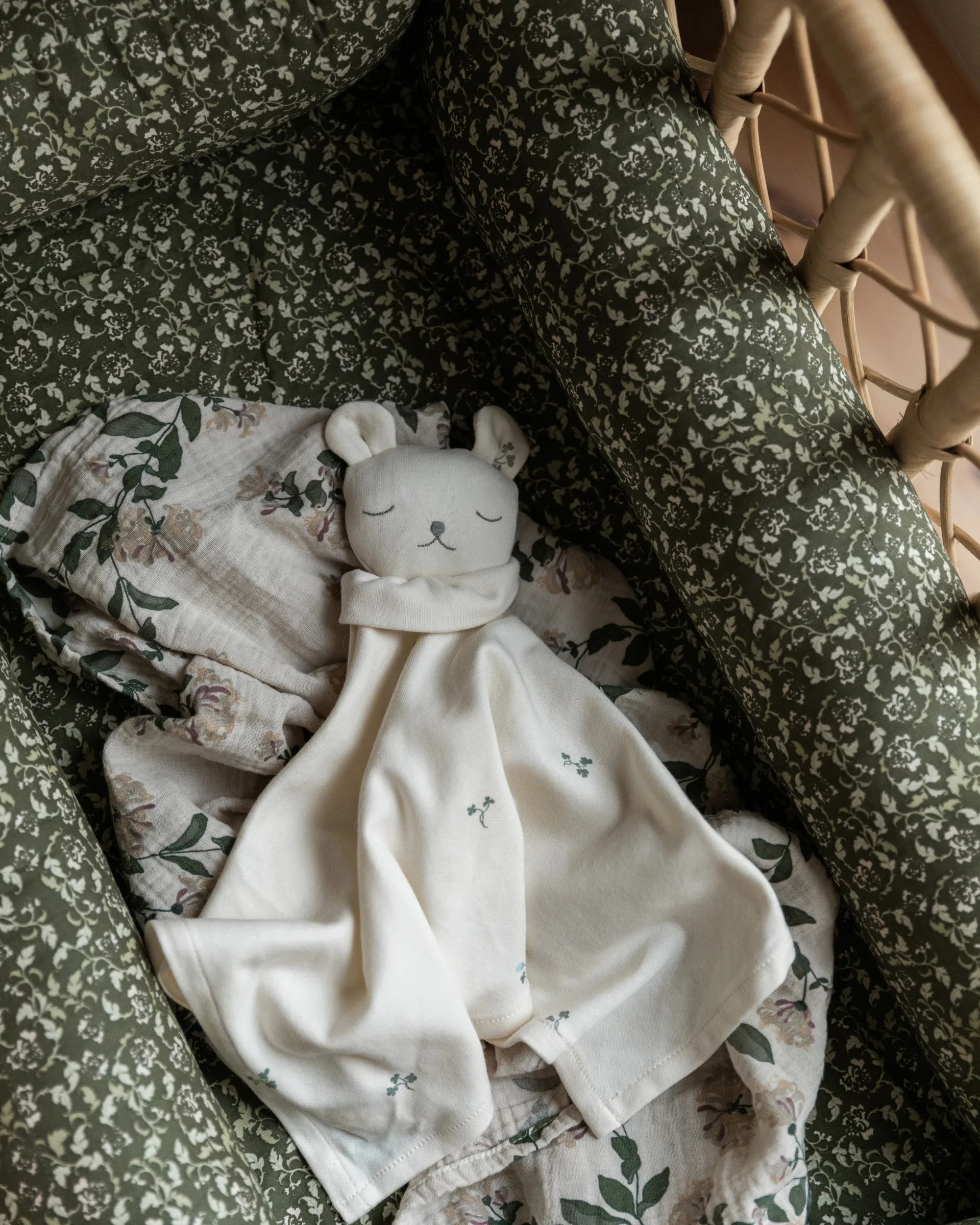 Honeysuckle Muslin deken klein 2-delig, 60x60 cm Garbo&Friends