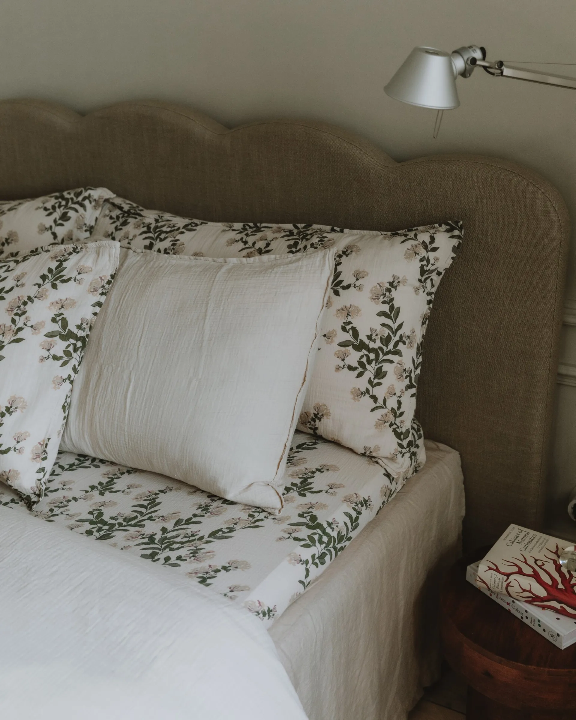 Honeysuckle Muslin hoeslaken, 180x200x30 cm Garbo&Friends