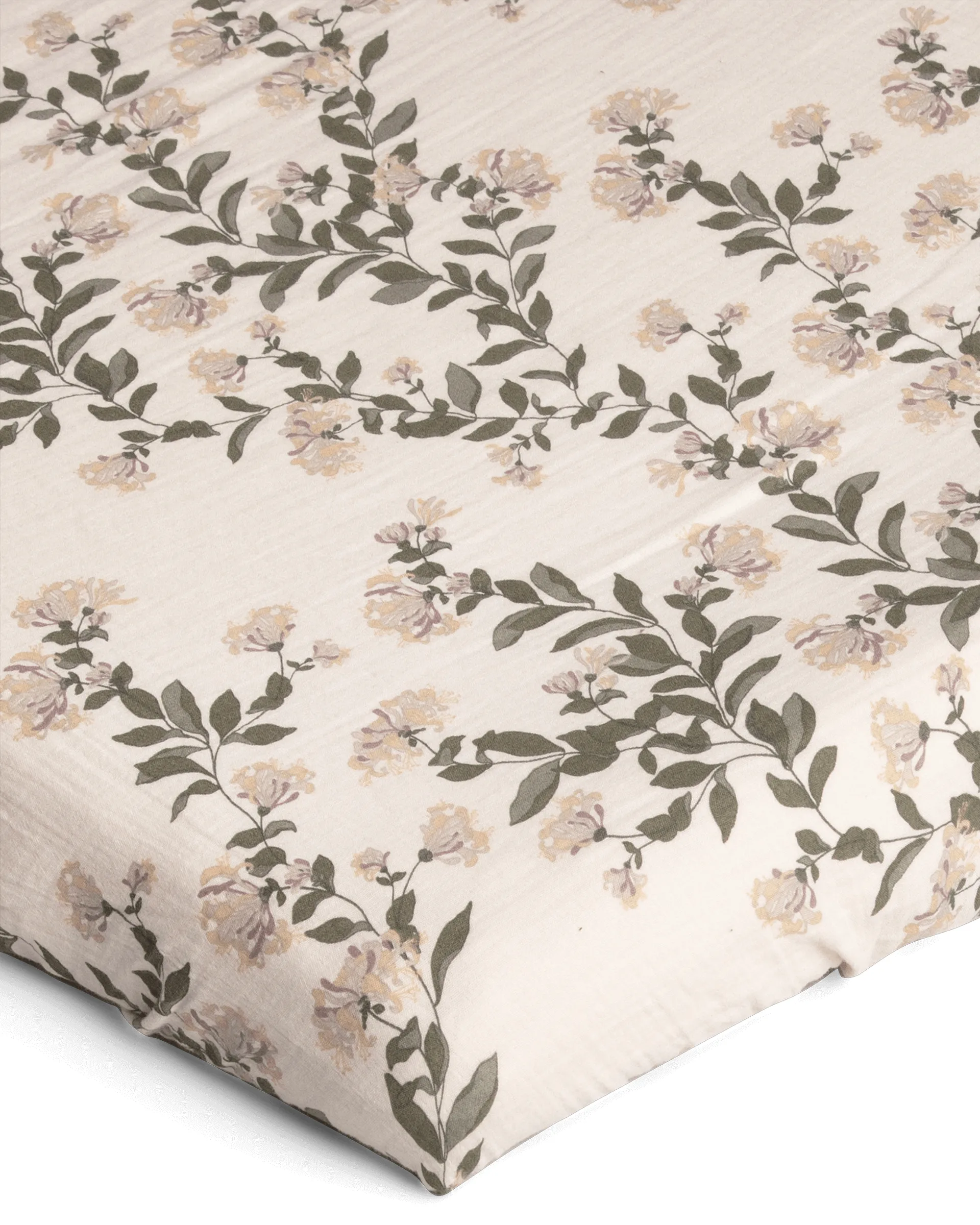 Honeysuckle Muslin hoeslaken, 70x140x20 cm Garbo&Friends