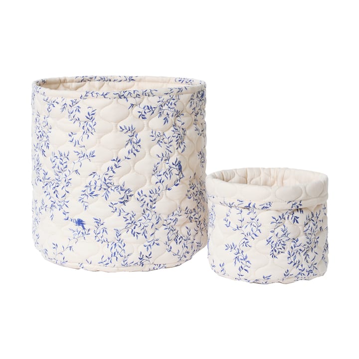 Jardim Satin gewatteerde mand 2-delig - 20xØ20 cm + 30xØ30 cm - Garbo&Friends