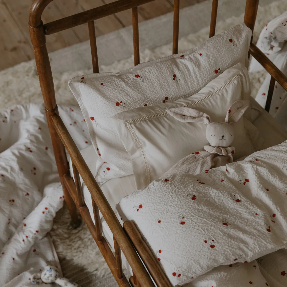 Pearl Ladder Lace bedset baby, 70x80 cm/28x35 cm Garbo&Friends