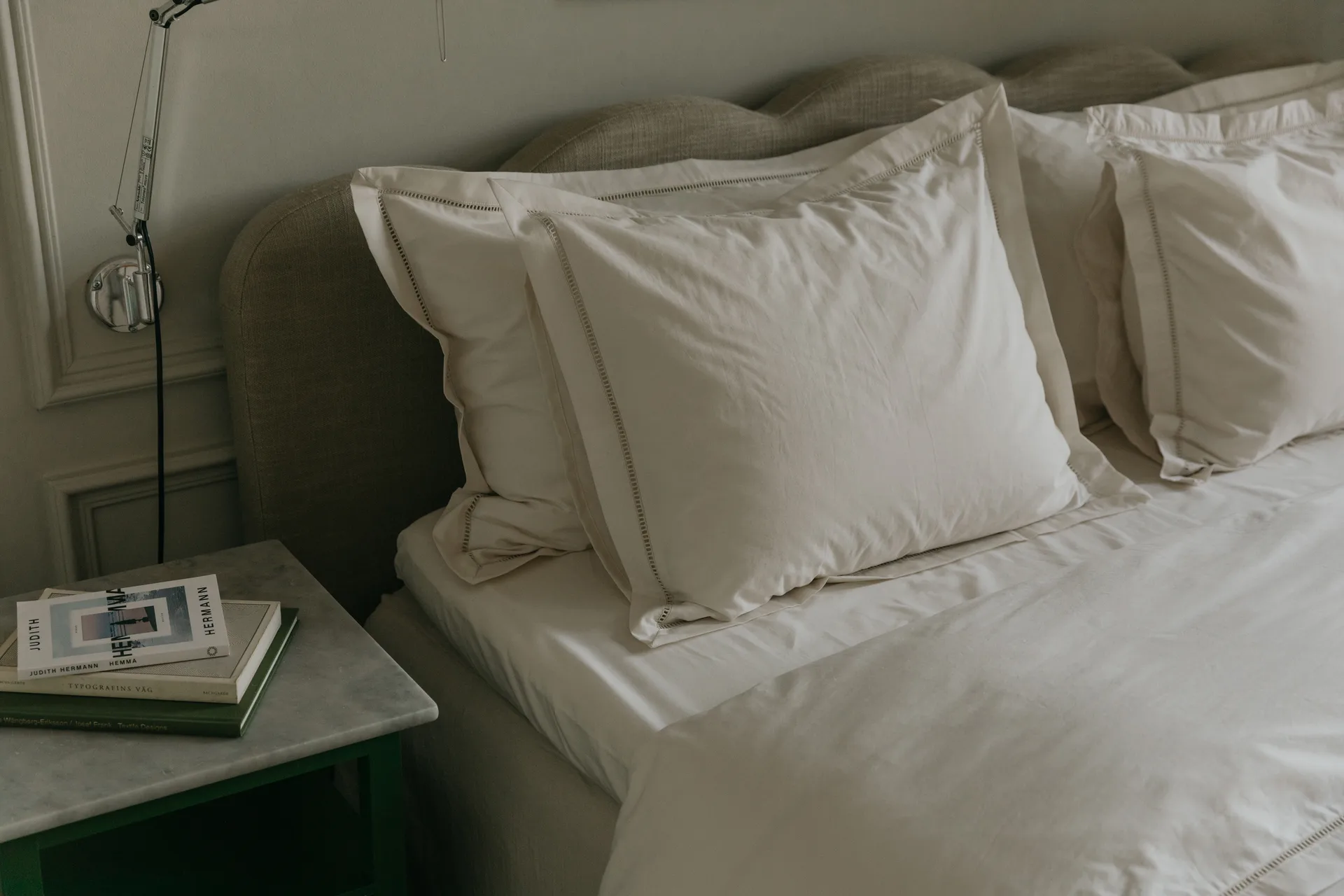 Pearl Ladder Lace hoeslaken, 60x120x20 cm Garbo&Friends