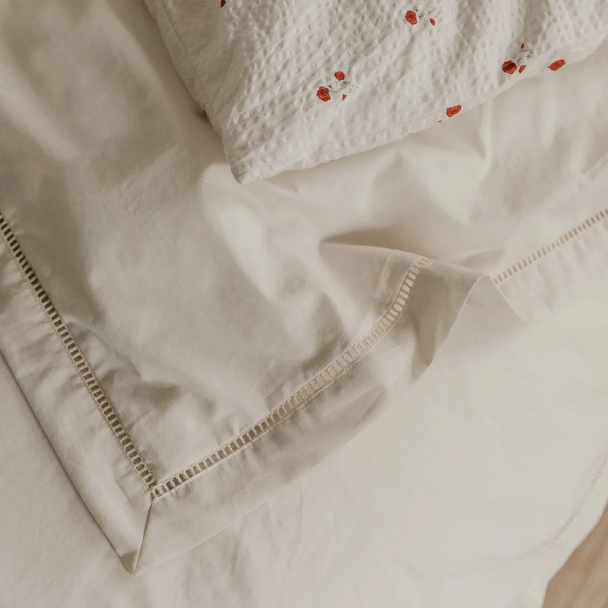 Pearl Ladder Lace junior dekbedovertrekset, 100x130 cm/35x55 cm Garbo&Friends