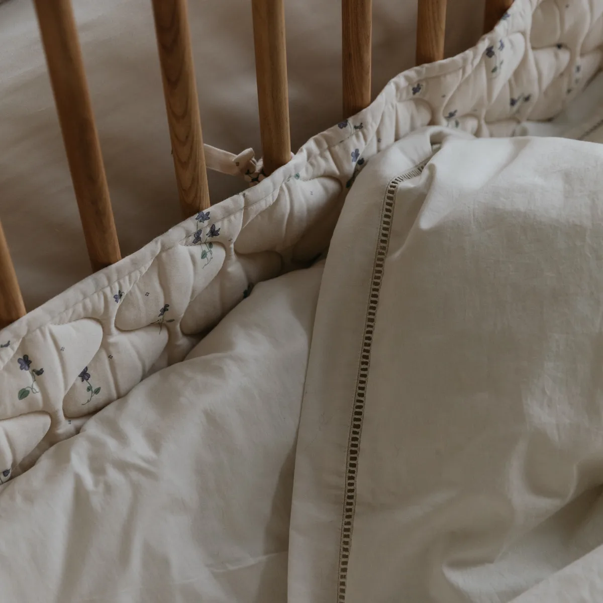 Pearl Ladder Lace junior dekbedovertrekset, 100x130 cm/35x55 cm Garbo&Friends