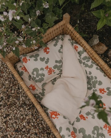 Pelargonium Muslin beddengoed baby - 70x80 cm/28x35 cm - Garbo&Friends