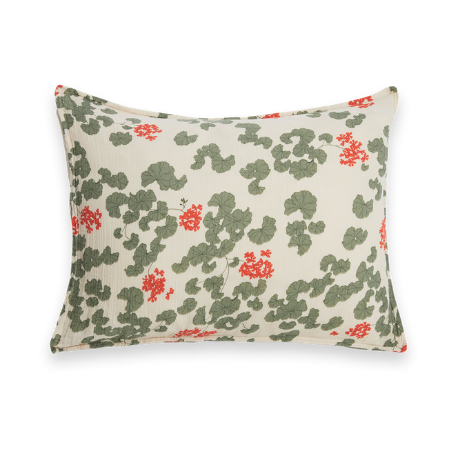 Garbo&Friends Pelargonium Muslin kussensloop 50x60 cm