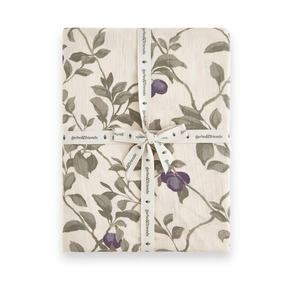 Garbo&Friends Plum Muslin hoeslaken 60x120x20 cm | Scandinavisch Interieur | Lakens | Beige