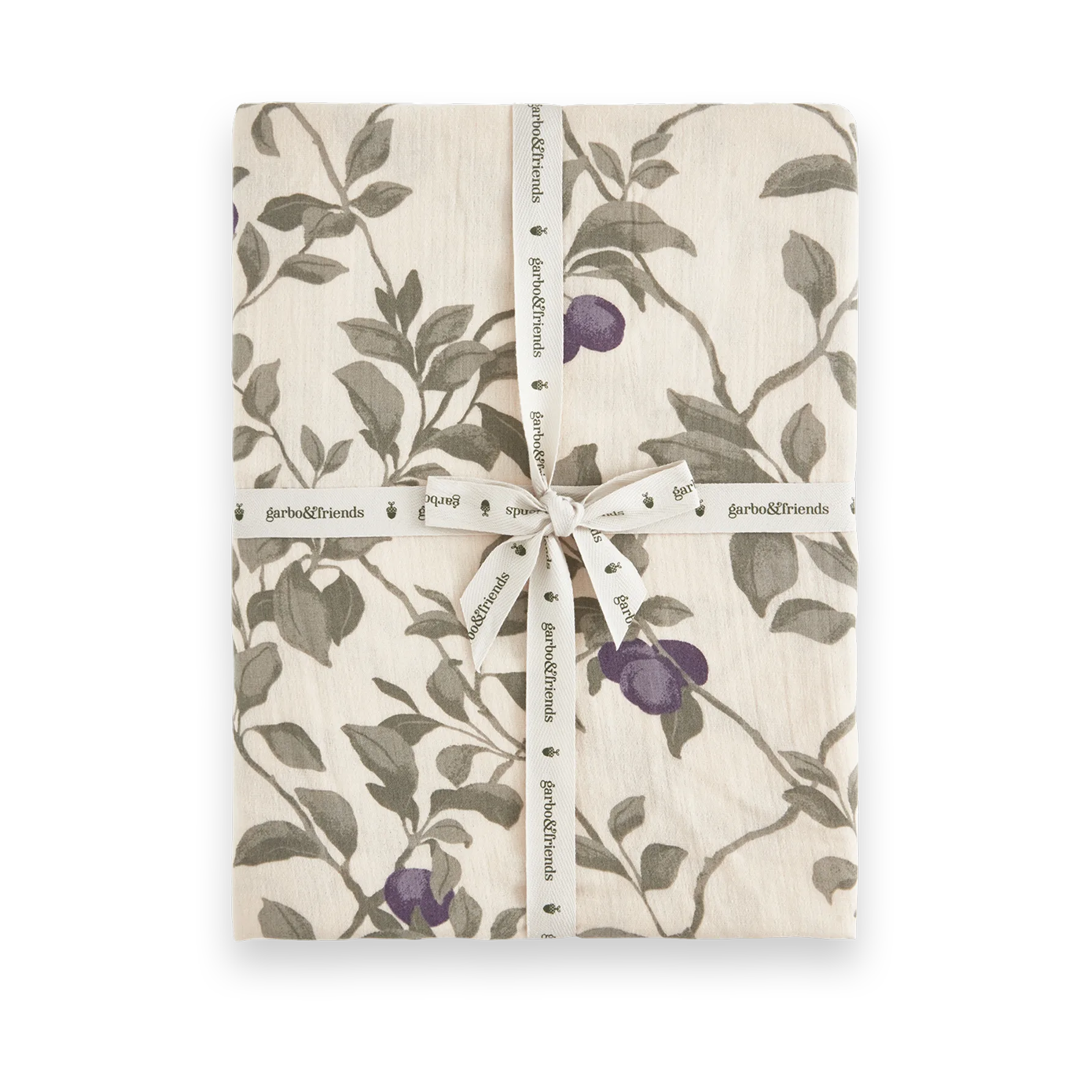 Plum Muslin hoeslaken, 70x140x20 cm Garbo&Friends