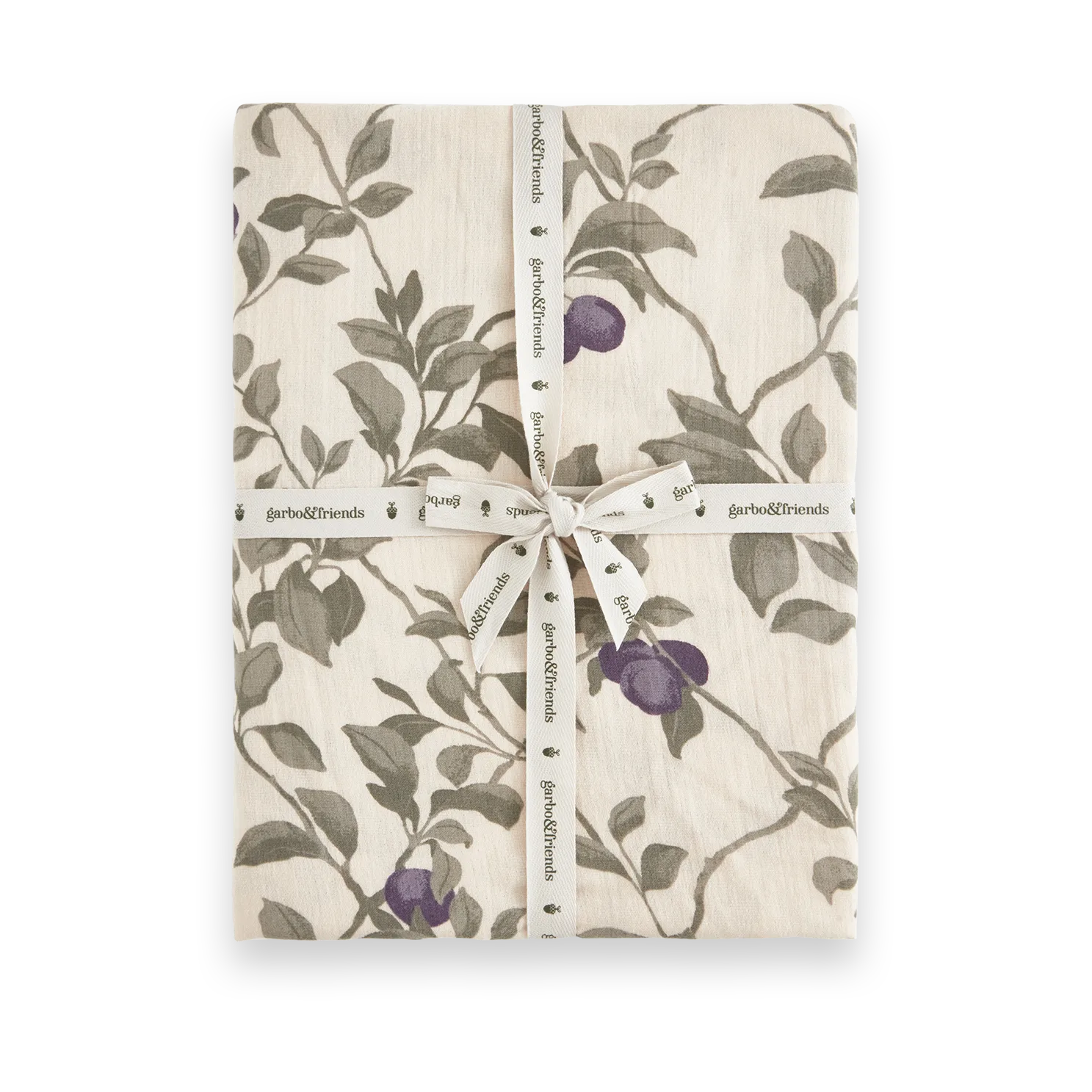 Plum Muslin hoeslaken, 90x200x30 cm Garbo&Friends