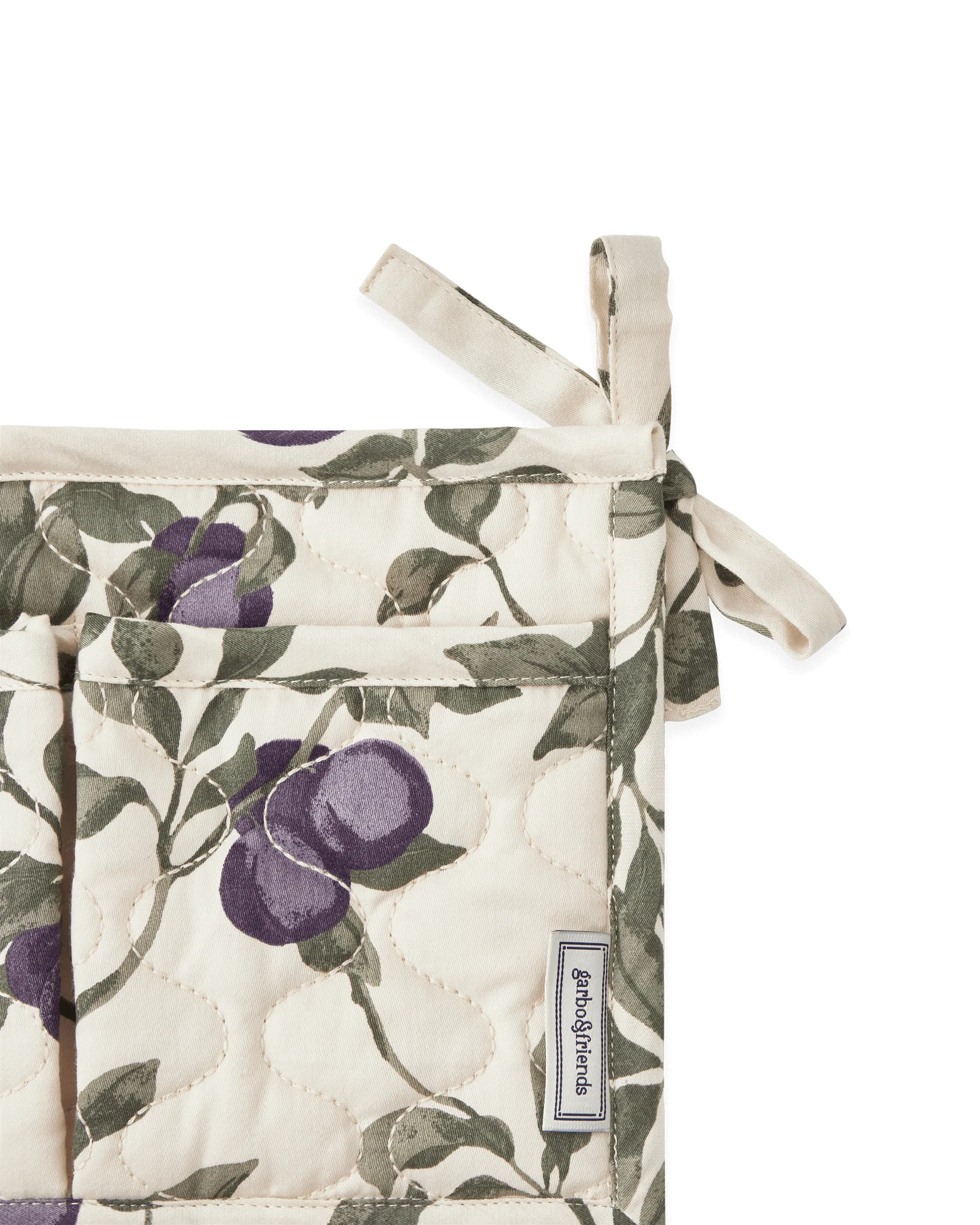 Plum satijnen gewatteerd bedzak, 43x18cm Garbo&Friends