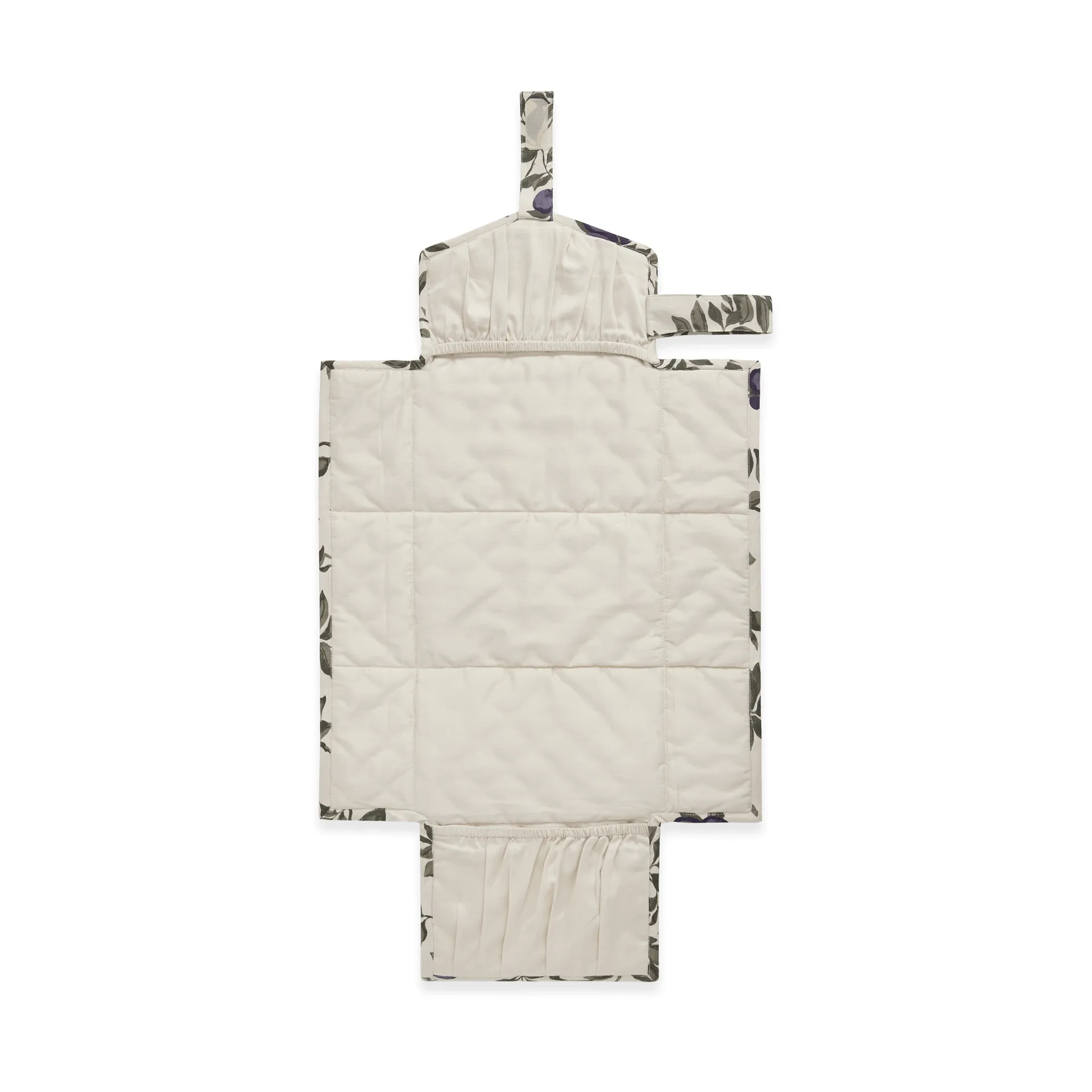 Plum satijnen gewatteerde change to go, draagbaar verschoningsmat, 46x80 cm Garbo&Friends