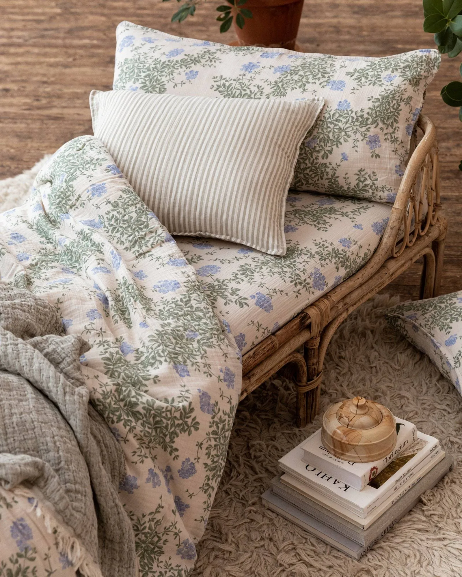 Plumbago Muslin dekbedovertrek, 150x210 cm Garbo&Friends