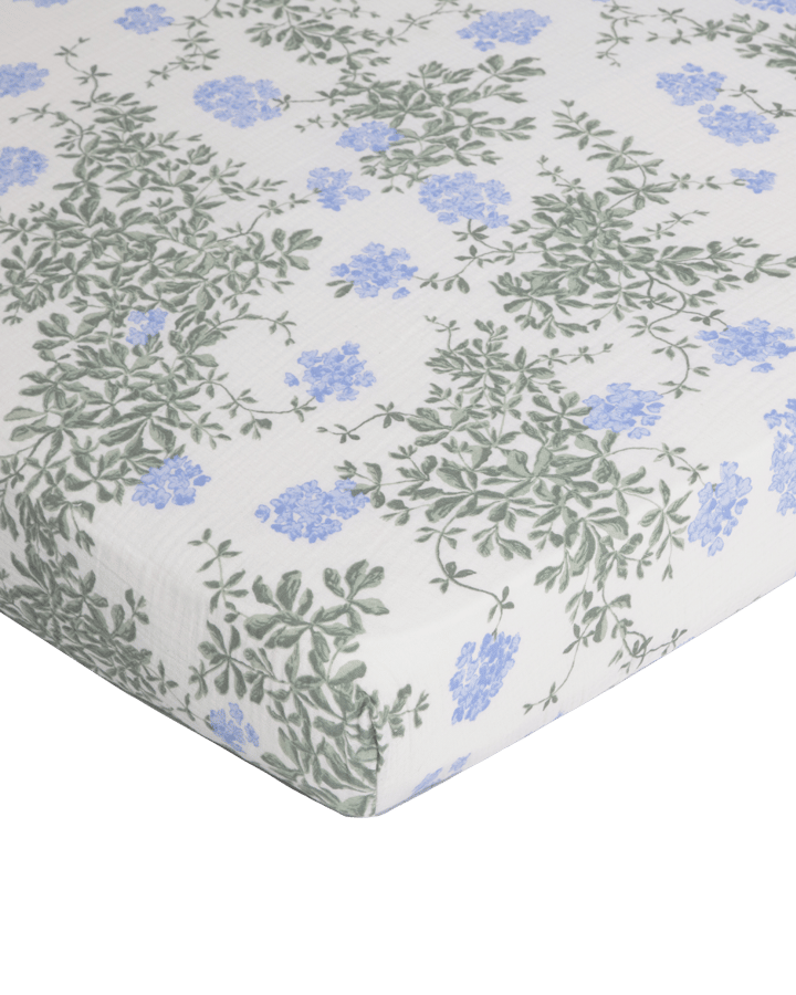 Plumbago Muslin hoeslaken, 60x120x20 cm Garbo&Friends