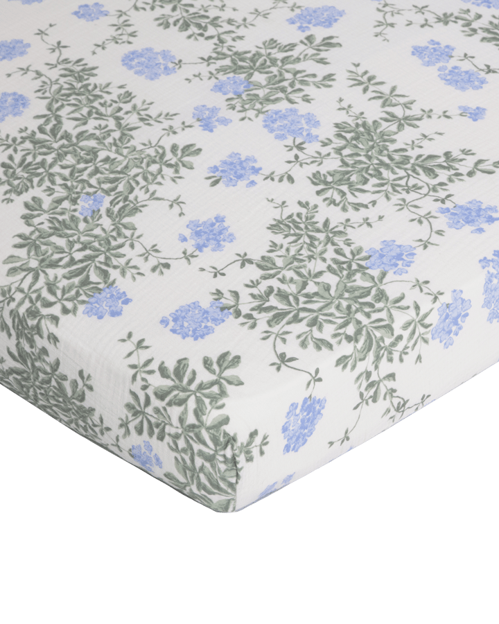 Plumbago Muslin hoeslaken - 60x120x20 cm - Garbo&Friends