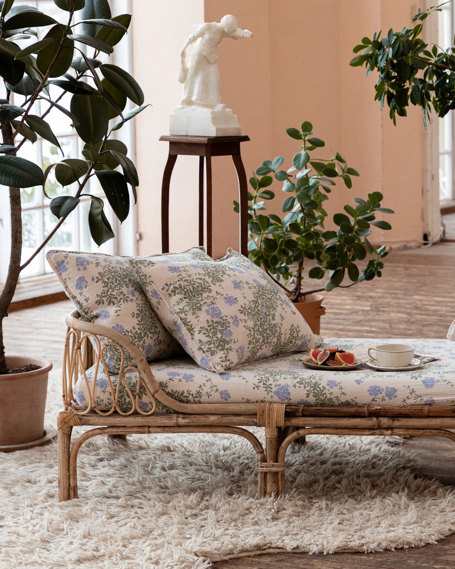 Plumbago Muslin kussensloop, 50x60 cm Garbo&Friends