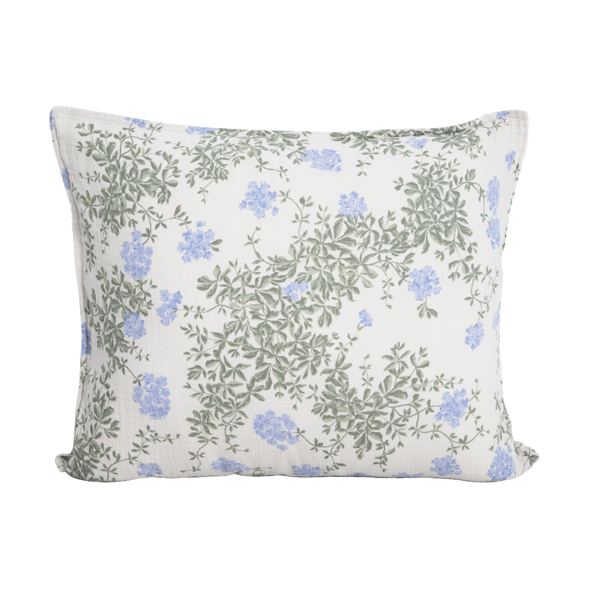 Garbo&Friends Plumbago Muslin kussensloop 50x70 cm | Scandinavisch Interieur | Kussenslopen | Blauw