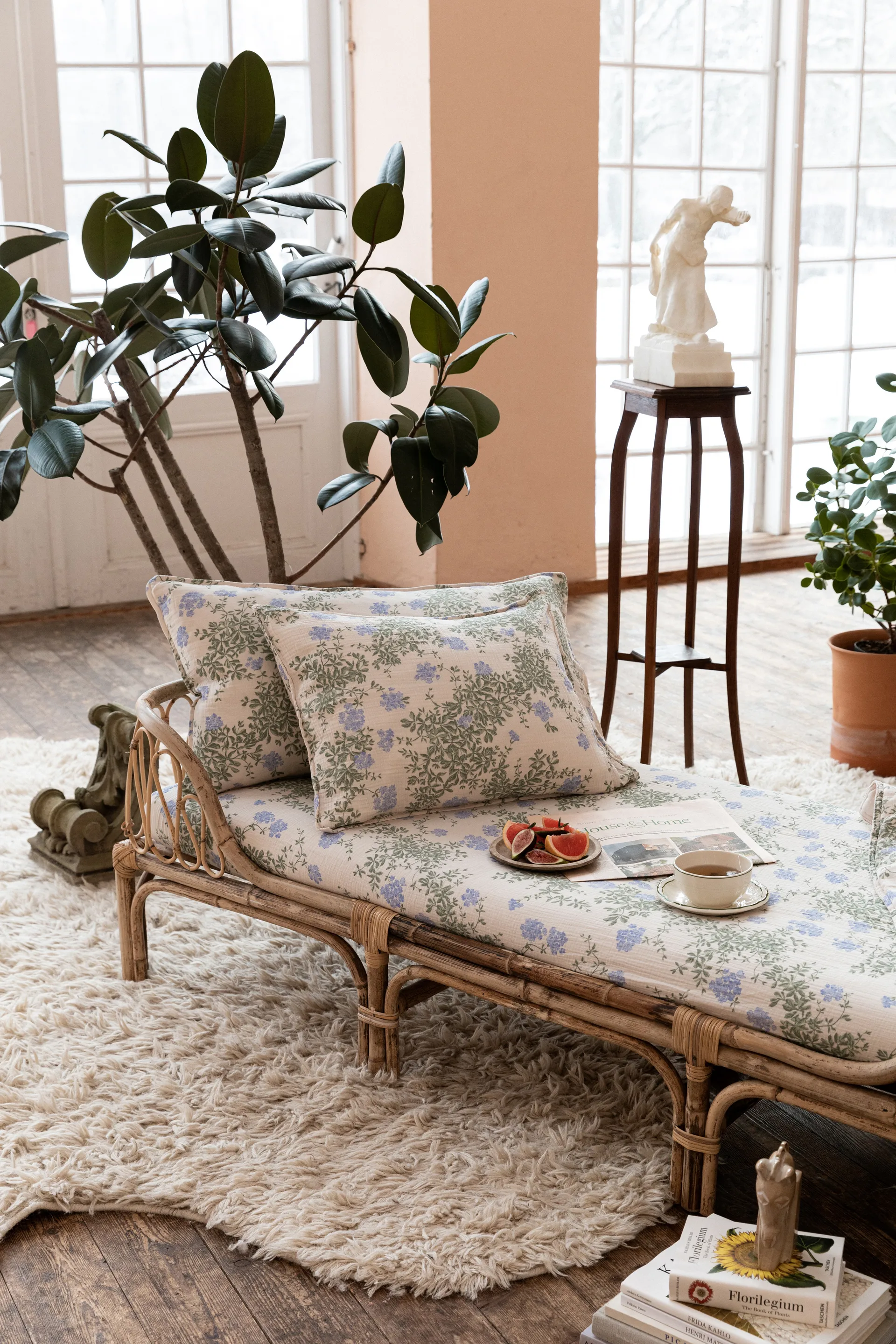 Plumbago Muslin kussensloop, 50x75cm Garbo&Friends