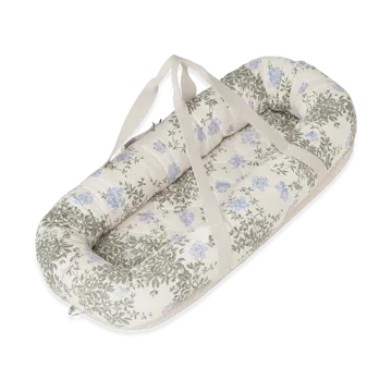 Plumbago satijnen gewatteerd babynest - 43x87x16cm - Garbo&Friends