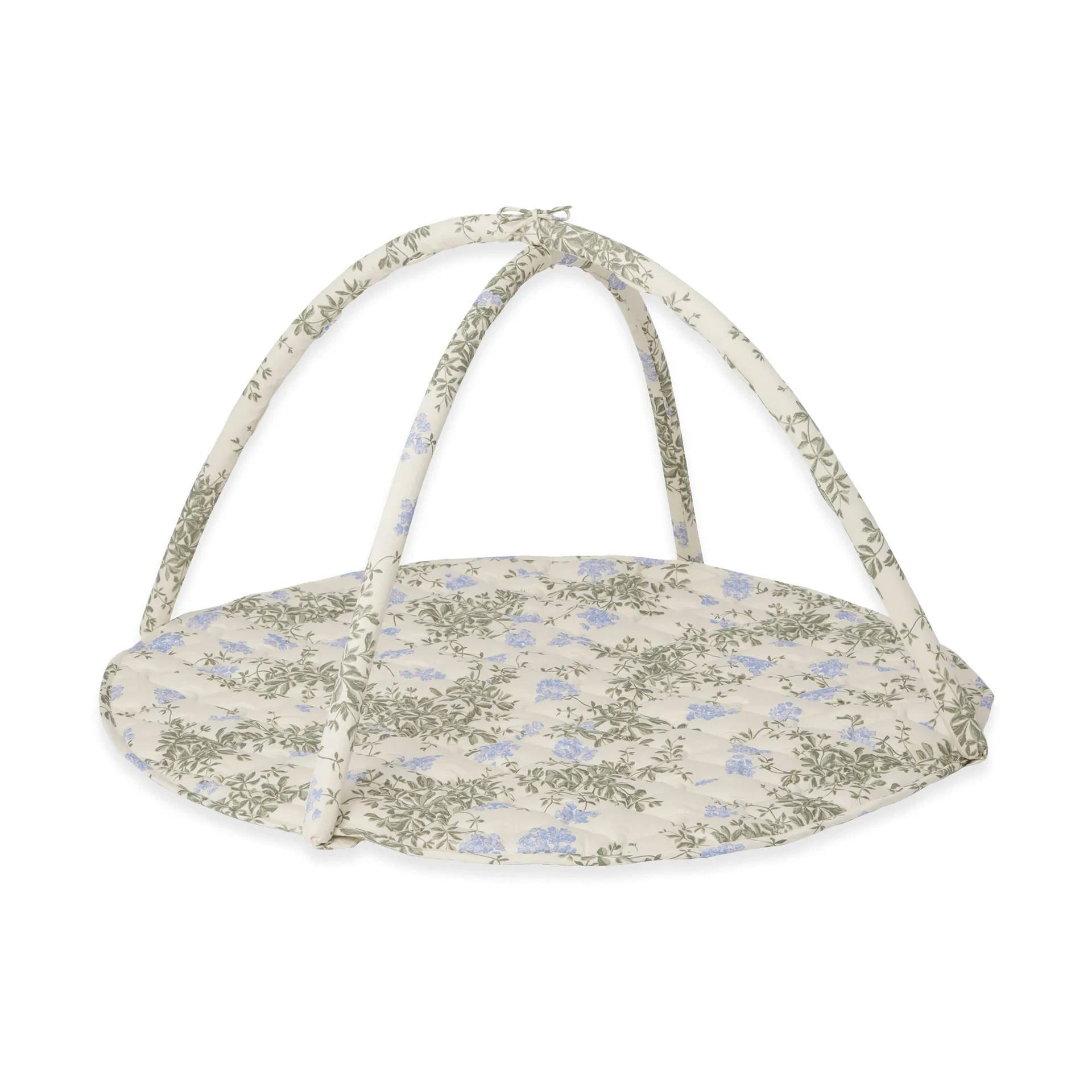 Plumbago satijnen gewatteerde babygym, Ø90 cm Garbo&Friends