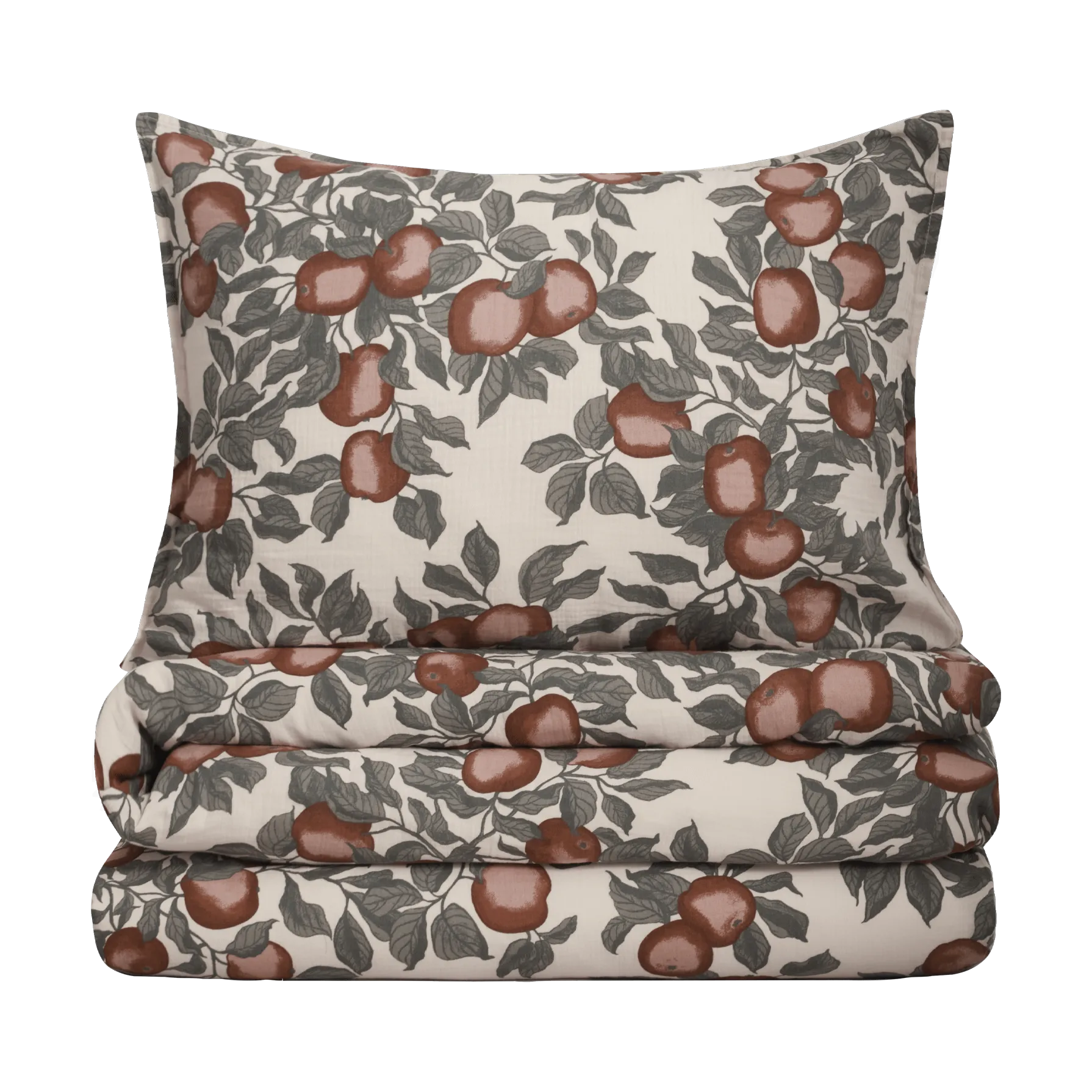 Pomme Muslin beddengoedset, 150x210 cm/50x60 cm Garbo&Friends