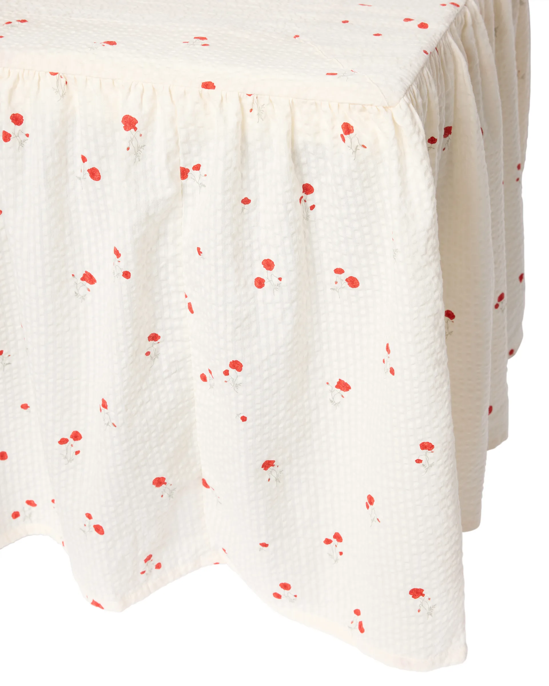 Poppy Seersucker bedrok, 140x200x53 cm Garbo&Friends