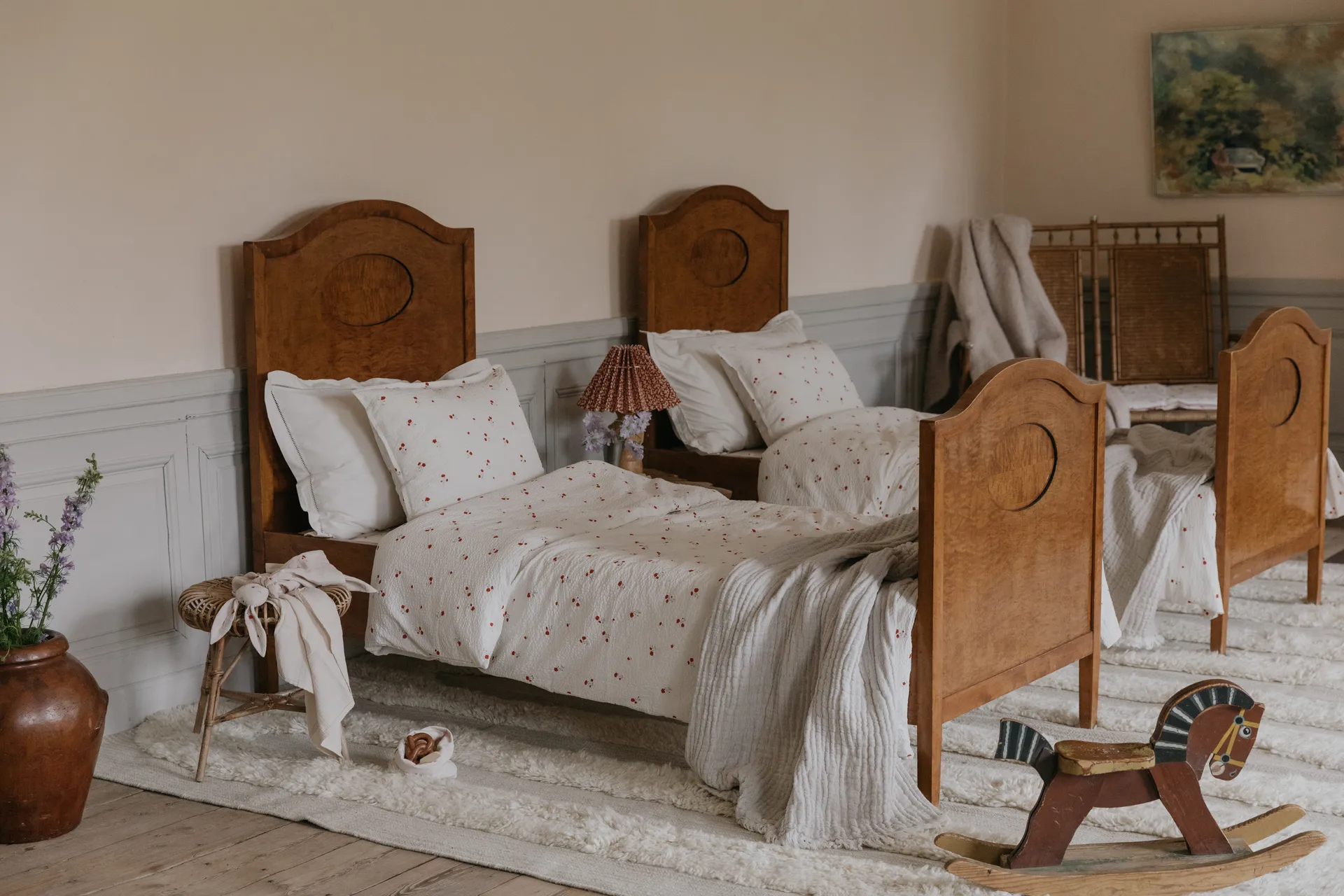 Poppy Seersucker dekbedovertrek, 150x210 cm Garbo&Friends