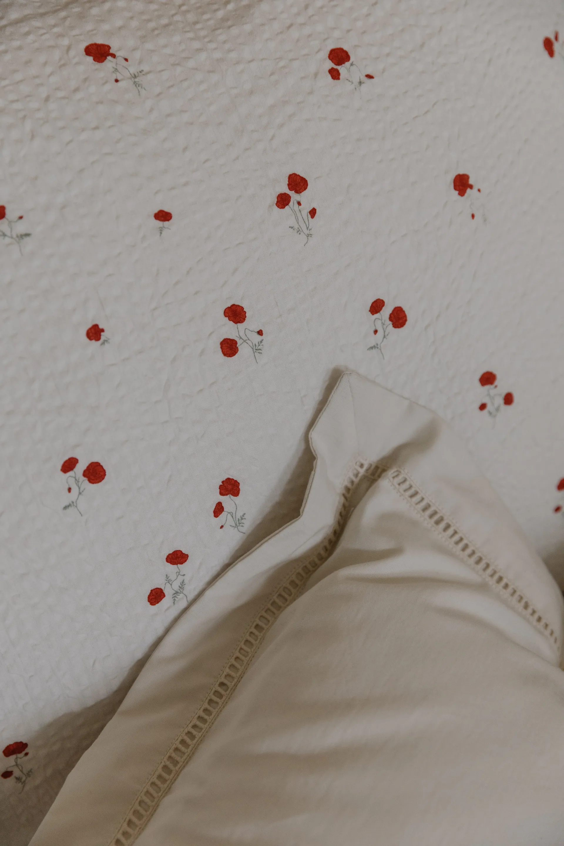 Poppy Seersucker gewatteerde deken, 100x140 cm Garbo&Friends