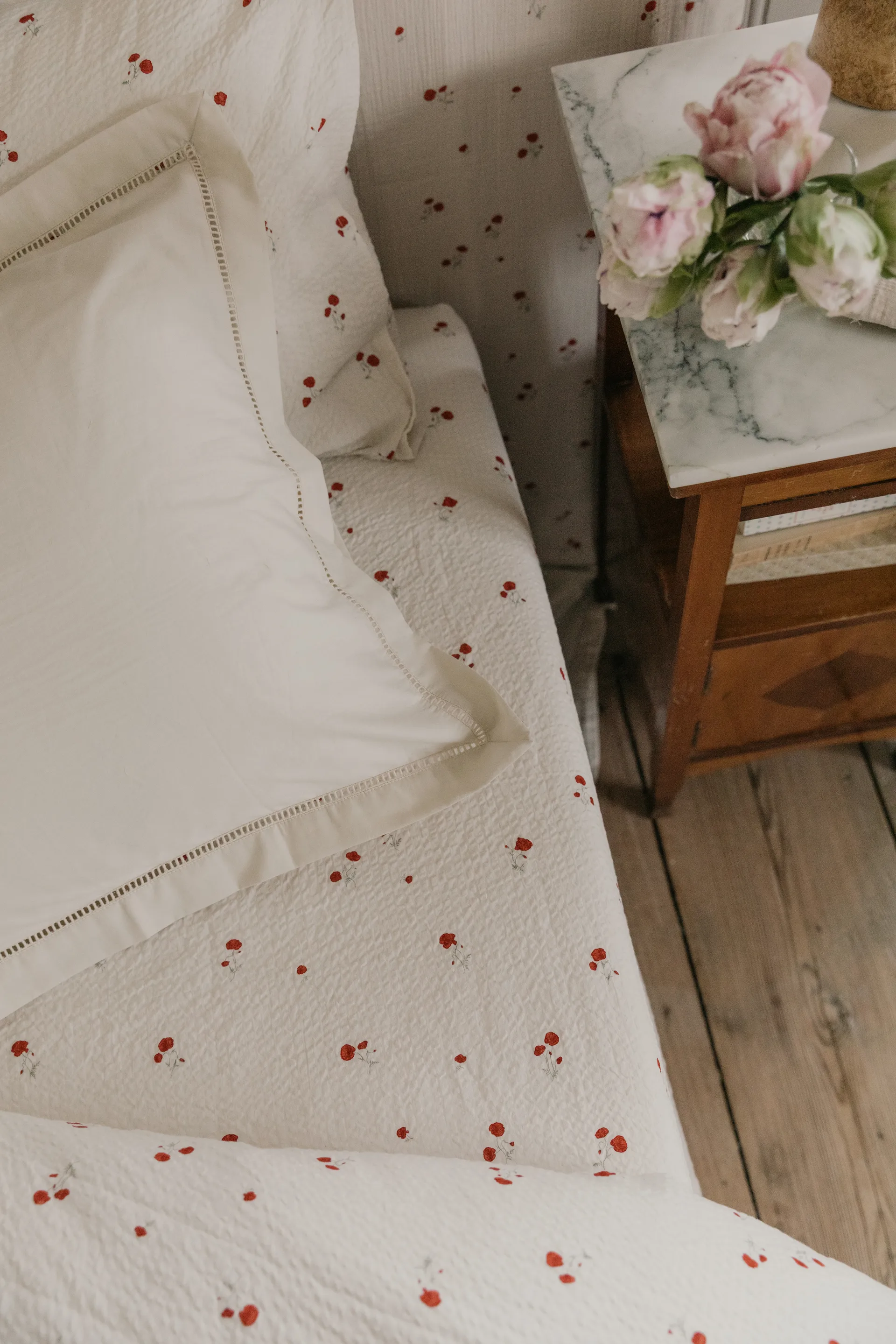 Poppy Seersucker hoeslaken, 180x200x30 cm Garbo&Friends