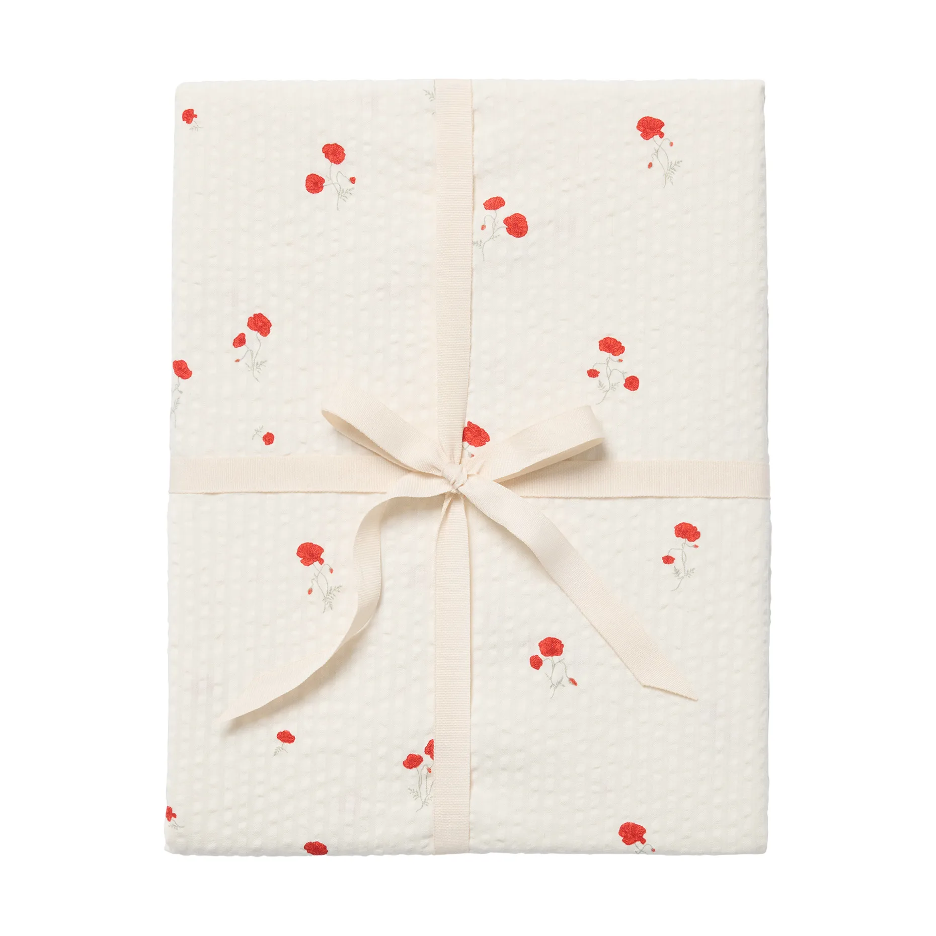 Poppy Seersucker hoeslaken, 90x200x30 cm Garbo&Friends