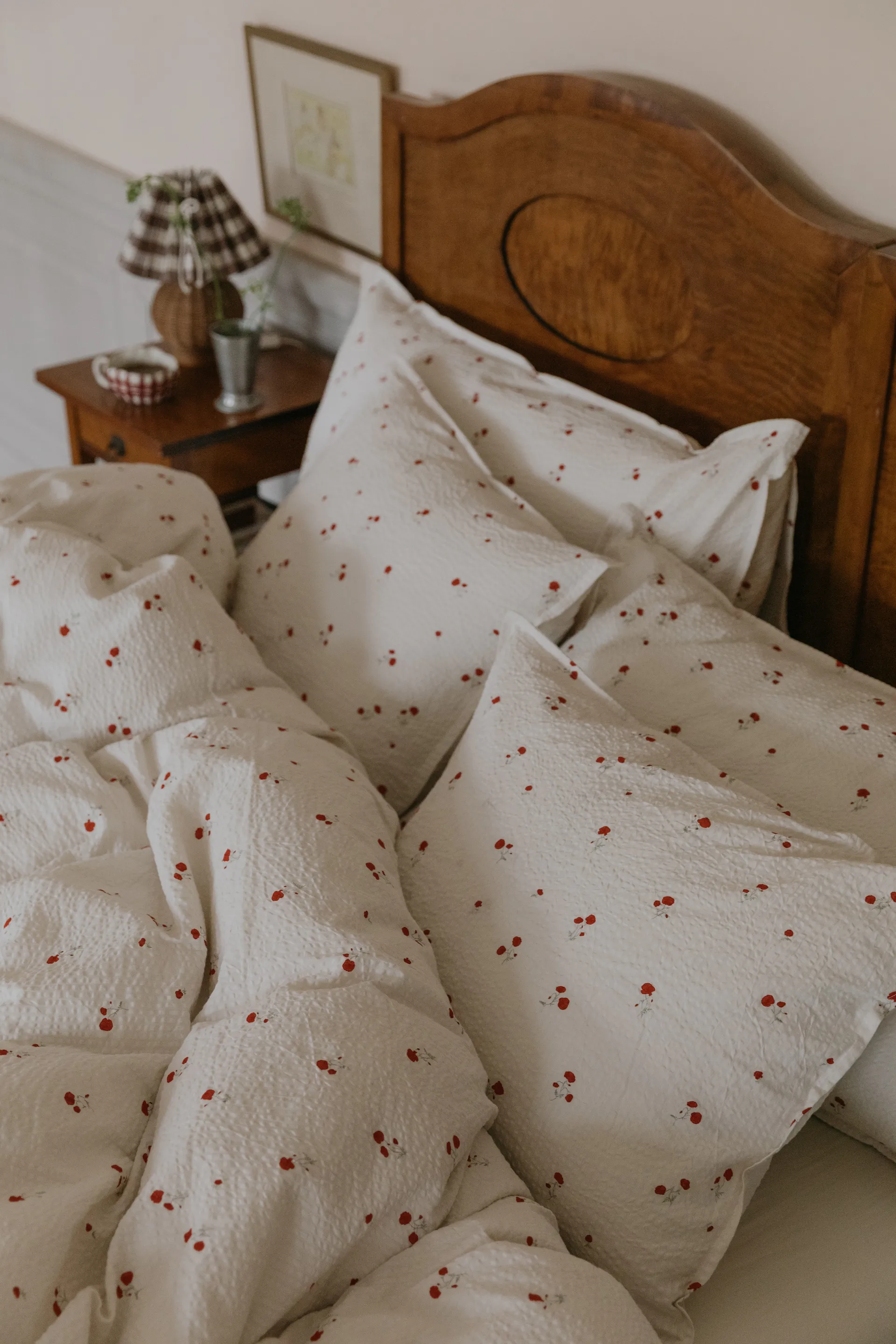 Poppy Seersucker kussensloop, 50x60 cm Garbo&Friends