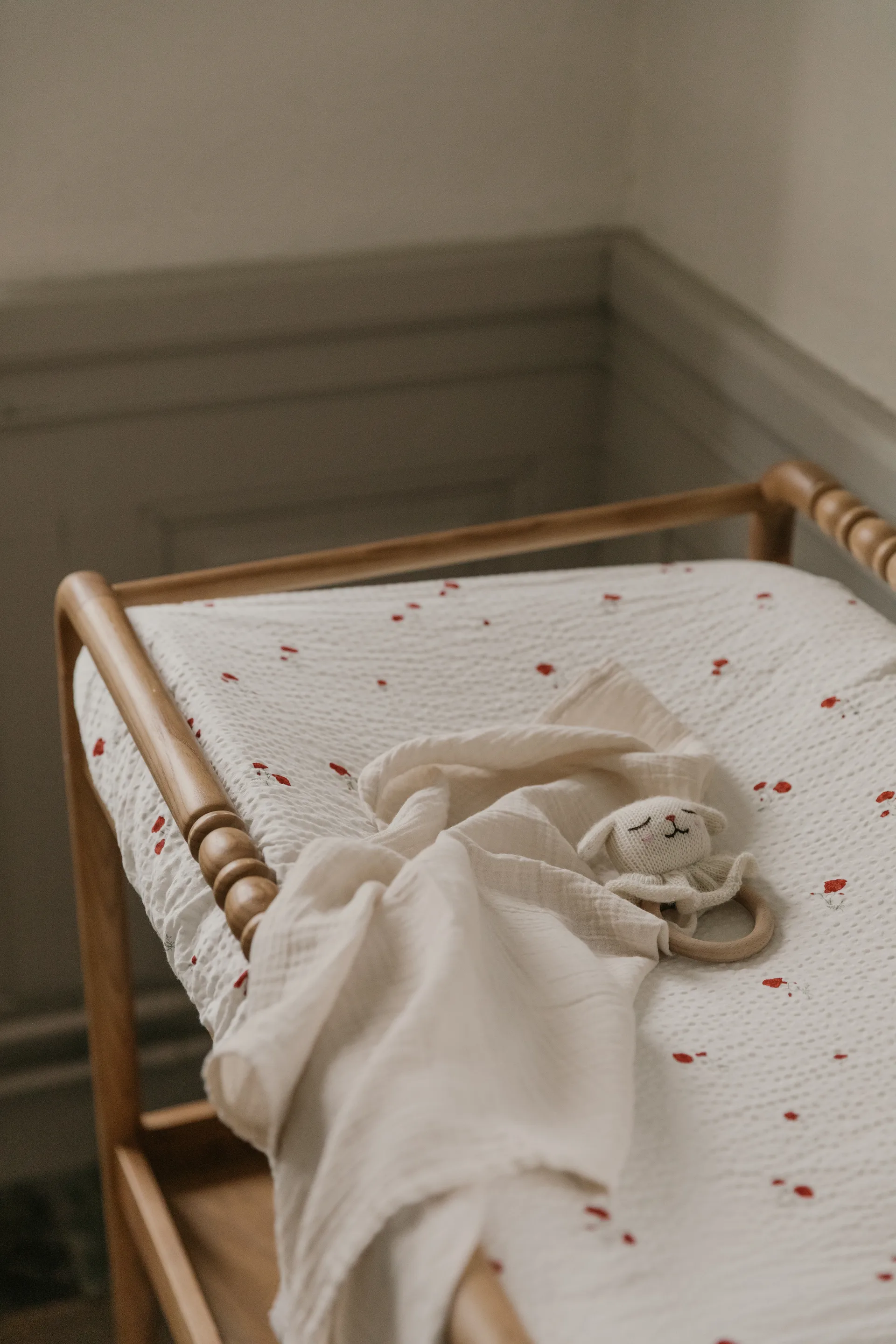 Poppy Seersucker verschoningsmatje, 50x70x15 cm Garbo&Friends