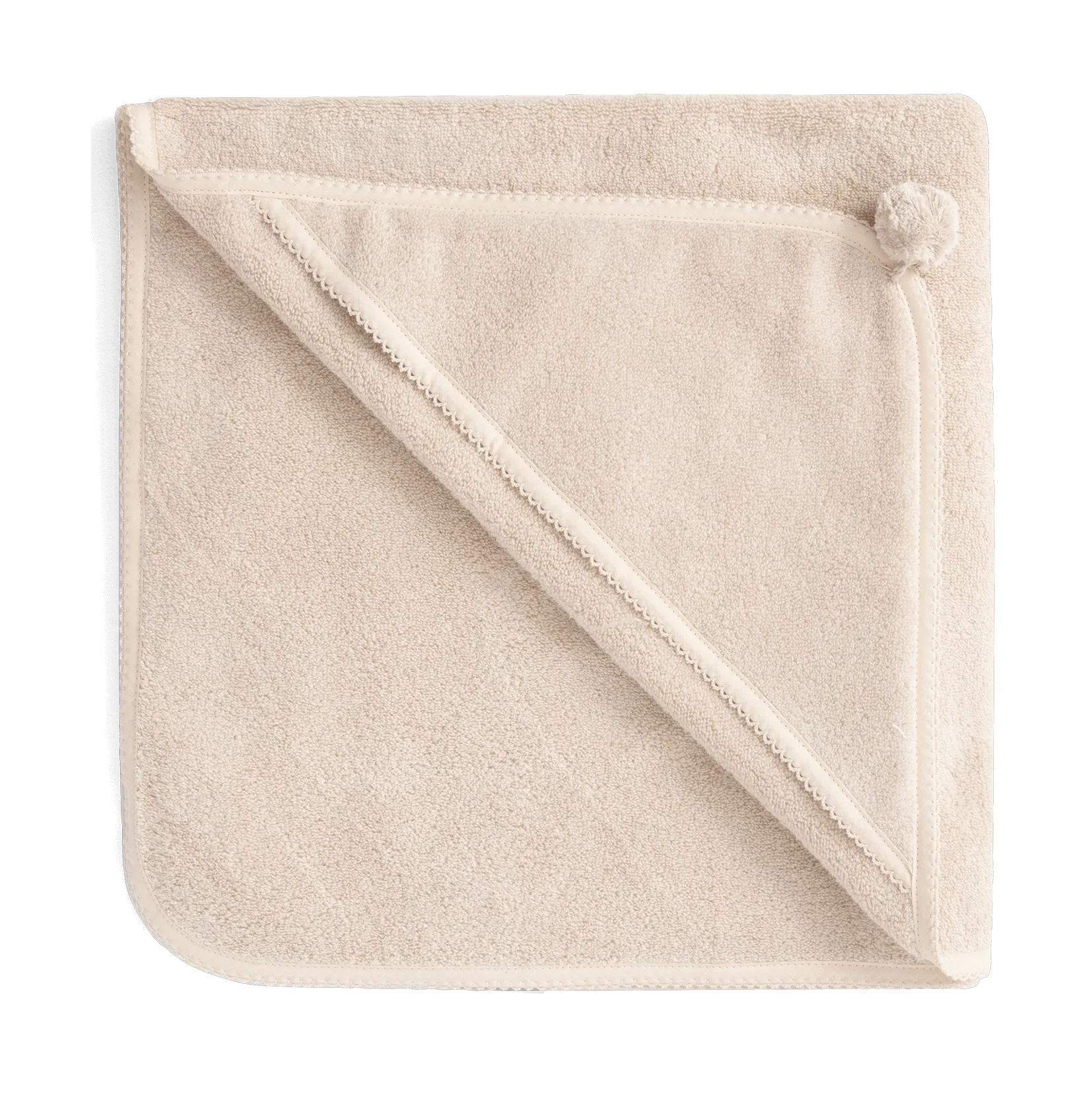 Sand Terry badhanddoek met capuchon, 80x80 cm Garbo&Friends