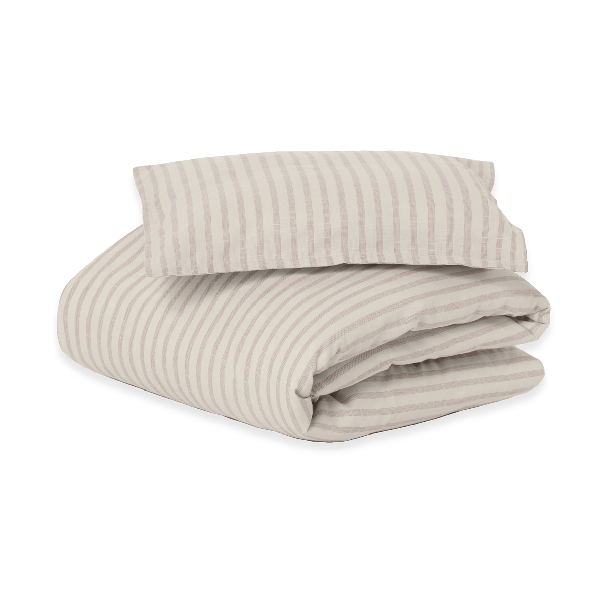 Garbo&Friends Stripe Mauve beddengoed junior 100x140 cm/40x60 cm