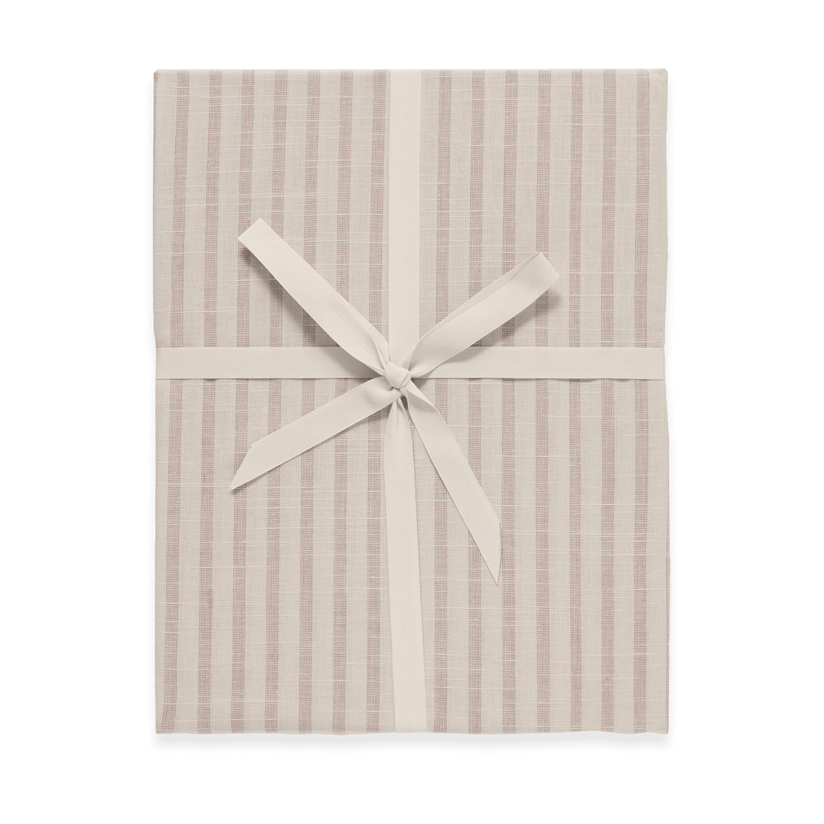 Garbo&Friends Stripe Mauve hoeslaken 90x200x30 cm | Scandinavisch Interieur | Lakens | Beige