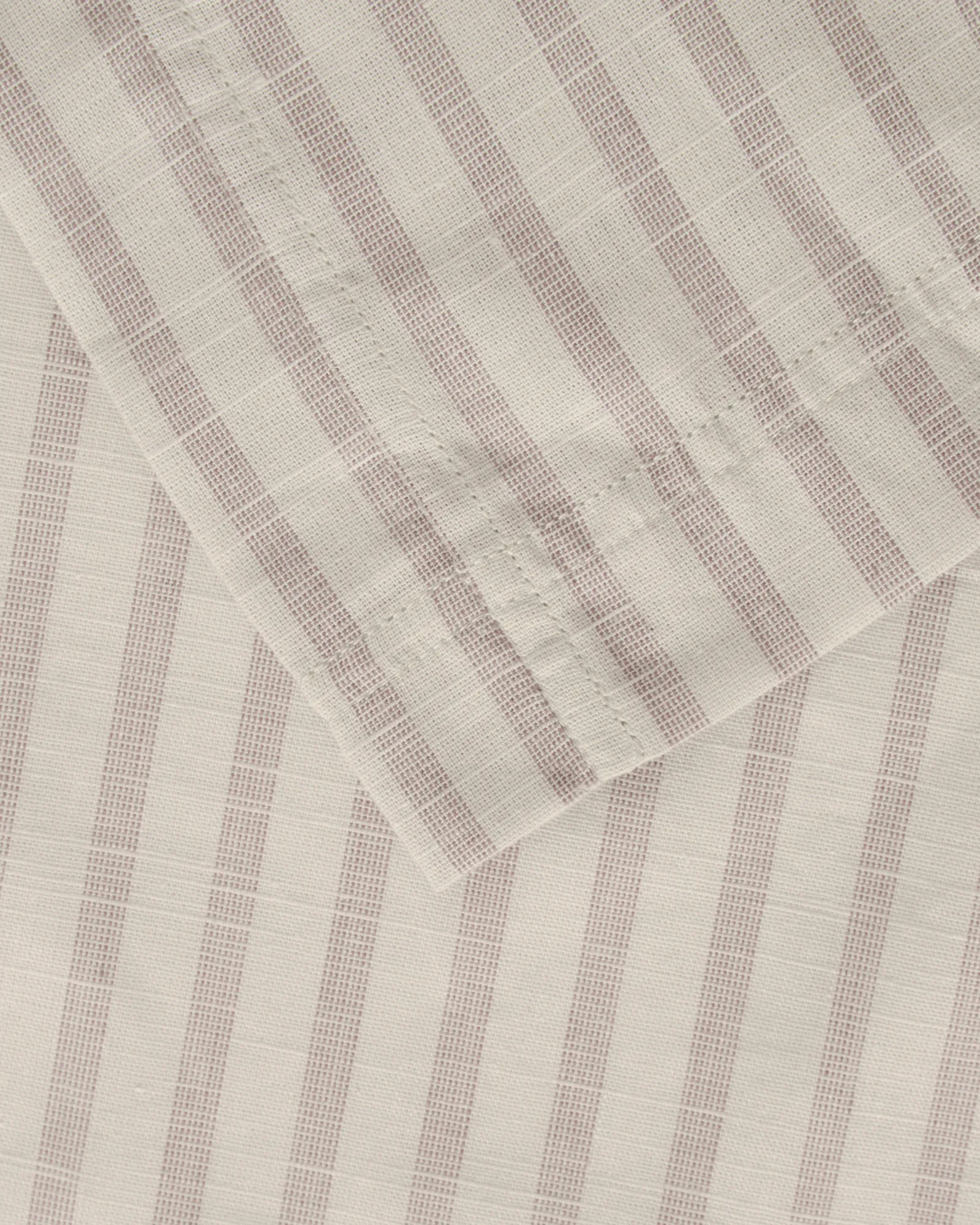 Stripe Mauve Muslin dekbedovertrek, 140x200 cm Garbo&Friends