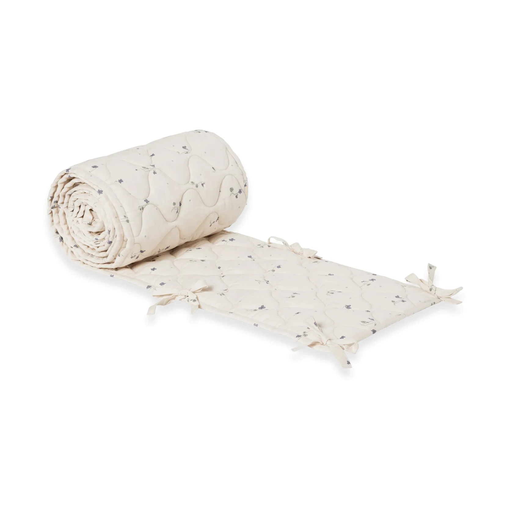 Viola Satin gewatteerde bedomrander, 30x360 cm Garbo&Friends