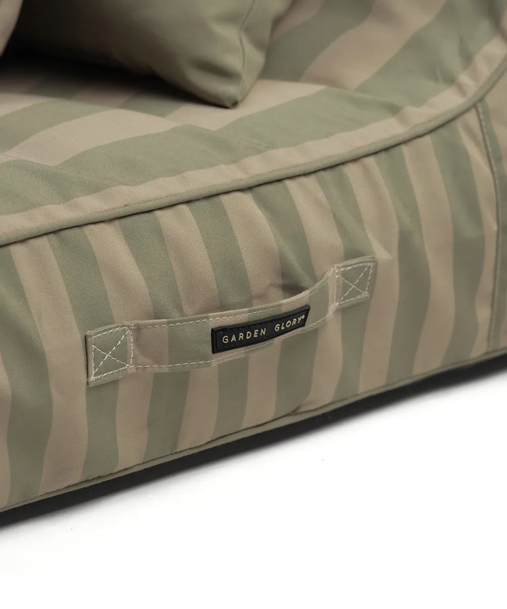 Garden Glory drijvend ligbed, Eucalyptusgroen-beige, 85x168,5 cm Garden Glory